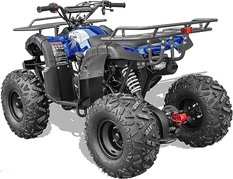 MotoTec Bull 125cc 4-Stroke Kids Gas ATV Blue