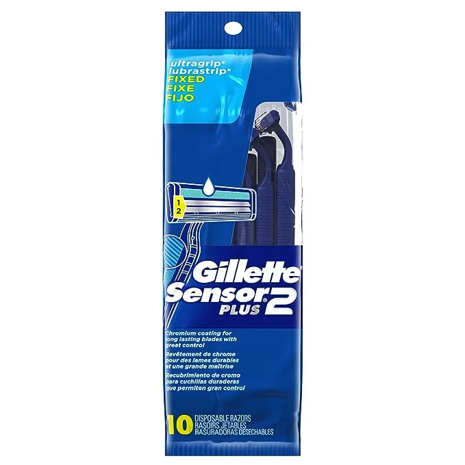 Gillette Sensor2 Plus Disposable Razors - 10 count