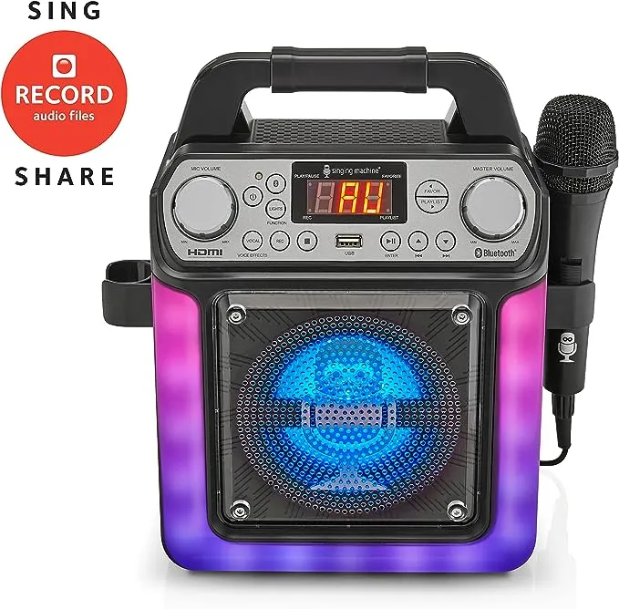 Singing Machine Groove Mini Karaoke - Black SML652BK