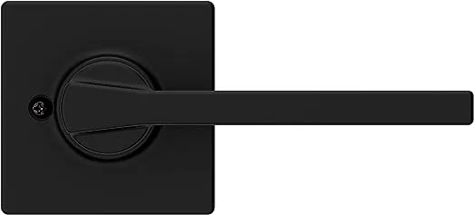 Casey Matte Black Dummy Door Lever Featuring Microban