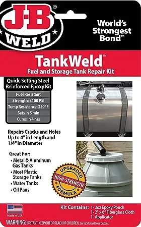 J B Weld 2110 Metal Fuel Tank Repair Kit