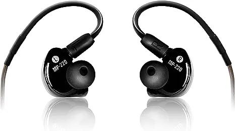 Mackie MP-220 Dual Dynamic Driver Professional in-Ear Monitors, Black