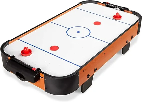 Best Choice Products 40in Air Hockey Arcade Table w/ 100V Motor, Powerful Electric Fan, 2 Strikers, 2 Pucks