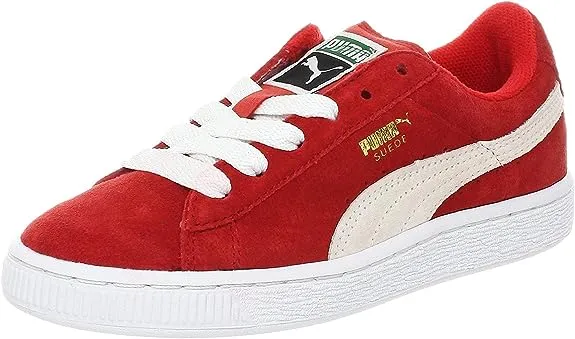 PUMA unisex-child Suede Jr Sneaker