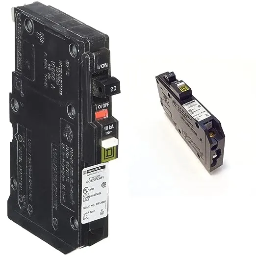 Square D QO120PCAFI 1 Pole Circuit Breaker