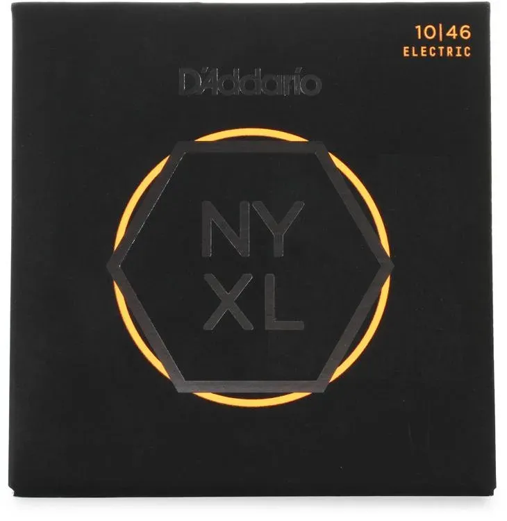 D'Addario NYXL1046-3P Nickel Wound Electric Guitar Strings, Regular Light, 10-46, 3 Pack