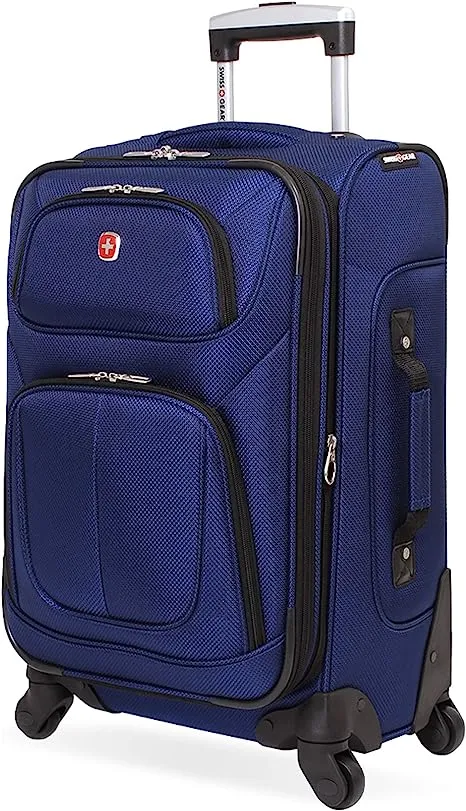 SwissGear Sion Softside Expandable Roller Luggage, Black, Carry-On 21-Inch