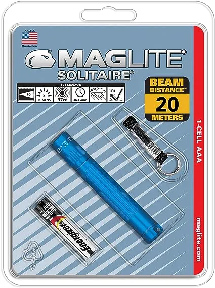 Maglite AAA Solitaire Flashlight, Blue