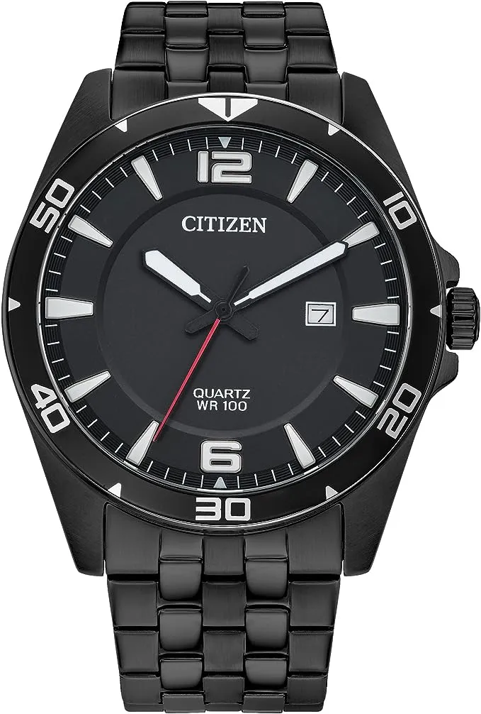 Citizen Men's Black-Tone Stainless Steel Bracelet Watch 42mm - Black