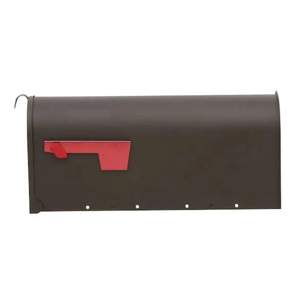 Elite Bronze, Medium, Steel, Post Mount Mailbox