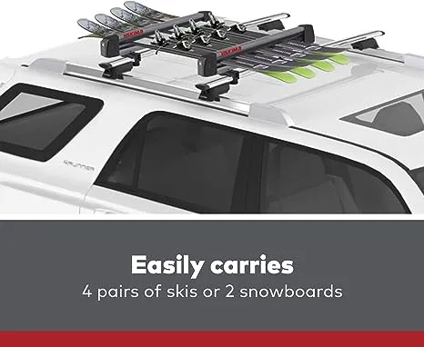 YAKIMA, FreshTrack Ski & Snowboard Mount, Fits Most Roof Racks