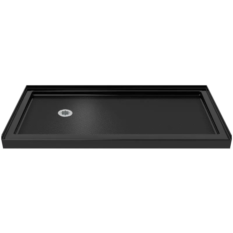 DreamLine SlimLine 32-in W x 60-in L with Left Drain Single Threshold Rectangle Shower Base (Black)DreamLine SlimLine 32-in W x 60-in L with Left Drain Single Threshold Rectangle Shower Base (Black)