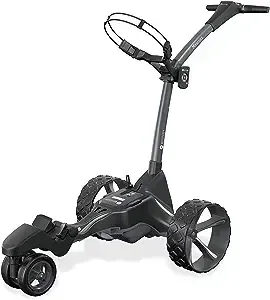 Motocaddy M7 Remote Electric Golf Caddy - Electric Golf Push Cart with Remote, All-Terrain Ready, Automatic Downhill Control, and Long-Lasting Battery - Accessories Included (Black)