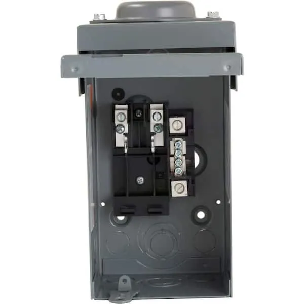 Square D - HOM24L70RBCP Homeline 70-Amp 2-Space 4-Circuit Outdoor Main Lugs Load Center