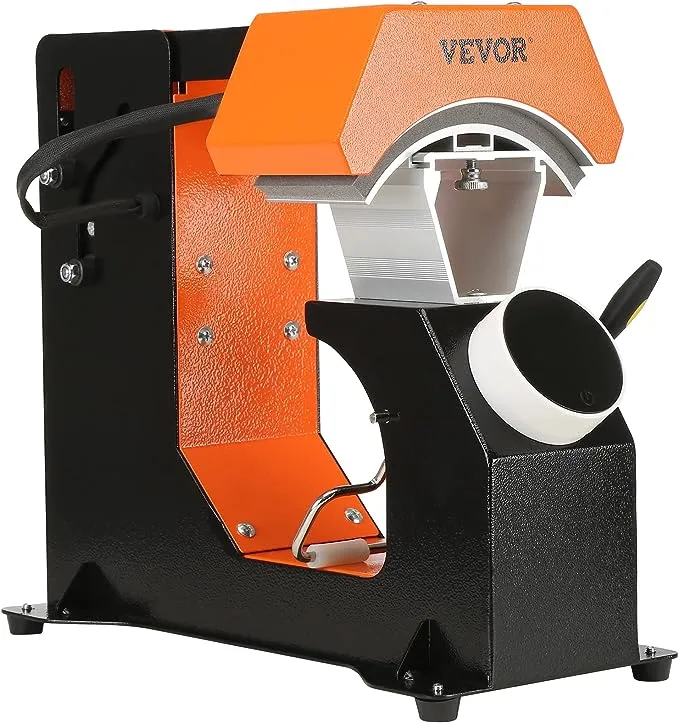 VEVOR 4-in-1 Hat Heat Press, 6x3inches Heating Platen Cap Heat Press Machine, Sublimation Transfer Hats Caps, LCD Digital Control with Four