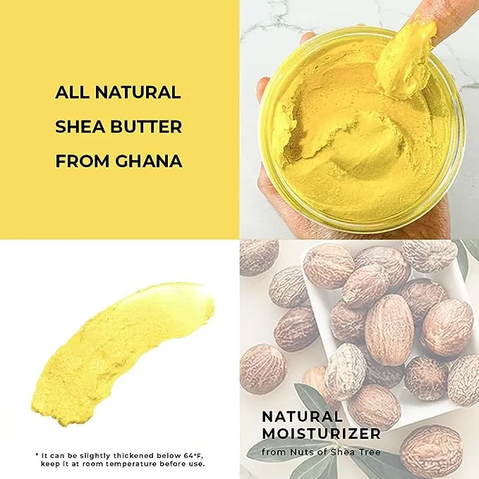 AKWAABA Whipped Shea Butter (Sweet Mango) - Nourishes, Moisturizes & Soothes | Pure Shea Butter | No Dyes & Parabens | 12 oz / 340 g