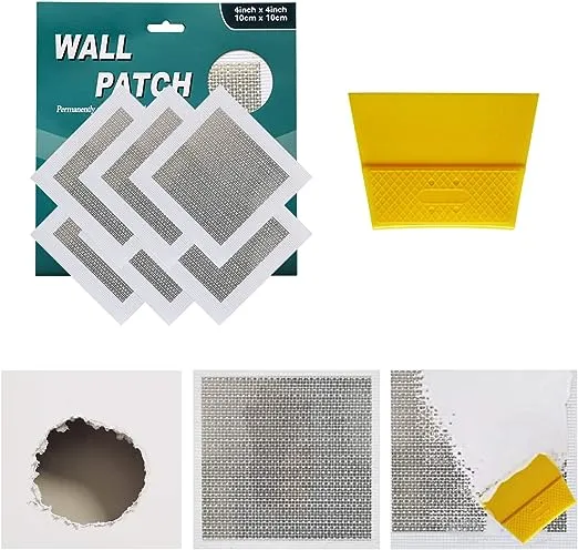 8 Inch 6Pack Drywall Patch Drywall Repair kit, Wall Repair Patch Kit, Patch Repair for Drywall Plasterboard