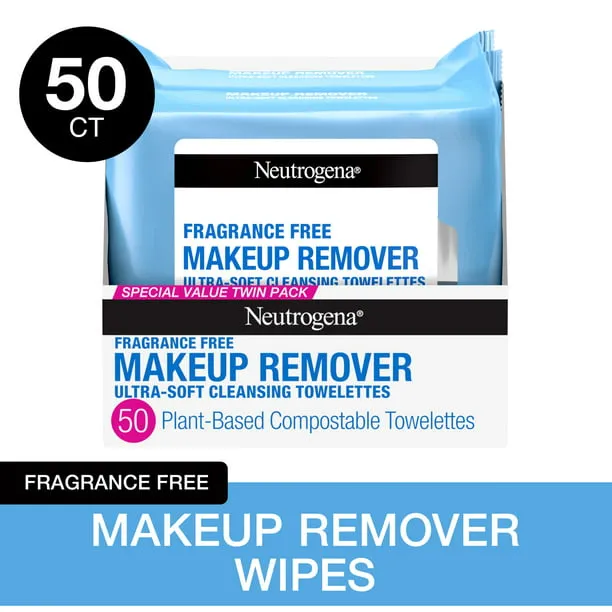 Neutrogena Cleansing Fragrance Free Makeup Remover Facial Wipes