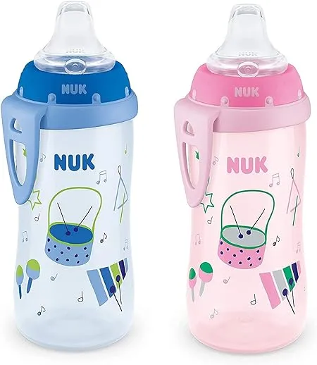 Nuk Active Sippy Cup 10 oz 2 Pack 8+ Months, Blue