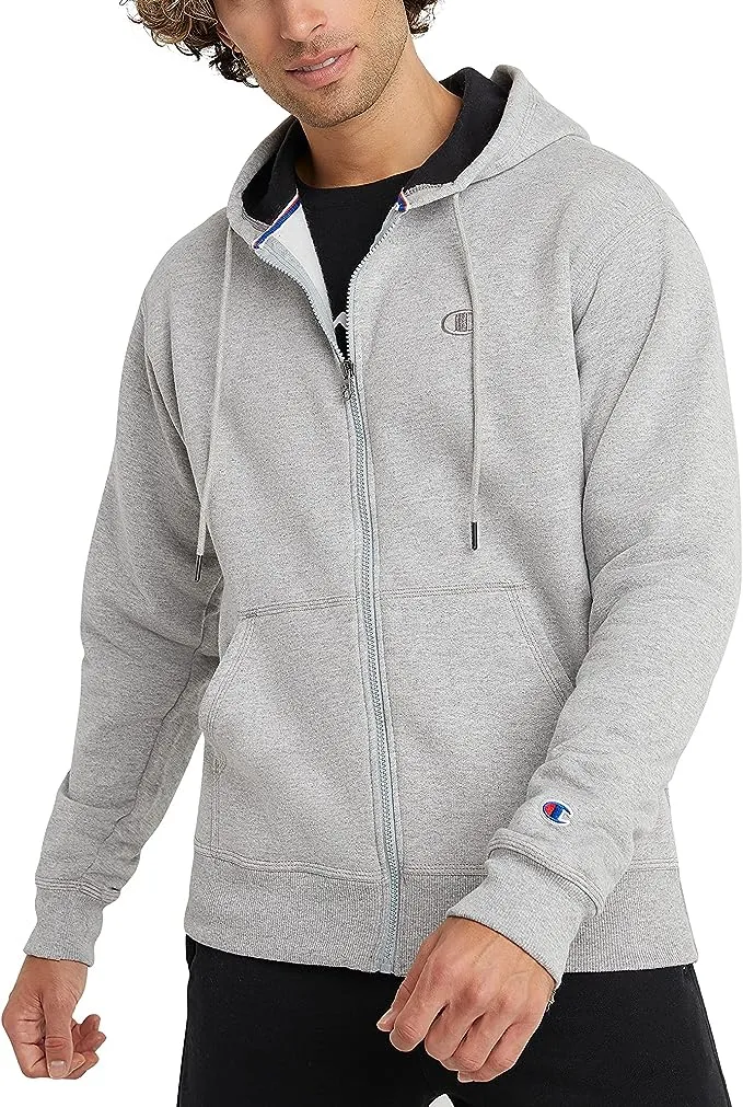 Champion Men's Zip-Up Hoodie, Powerblend, Zip-Up Hoodie Sweatshirt for Men (Reg. or Big & Tall)