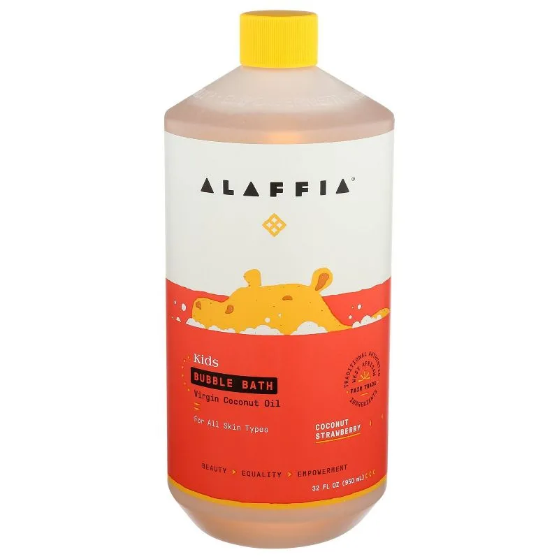 Alaffia Bubble Bath - Coconut Strawberry (32 fl oz)