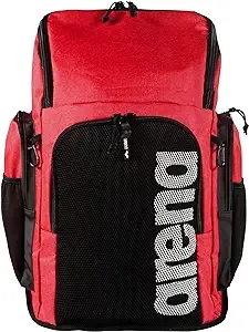 ARENA Team Backpack 45 L Swimming Athlete Sports Gym Backpack Training Gear Bag for Men and Women, Red MelangeARENA Team Backpack 45 L Swimming Athlete Sports Gy…