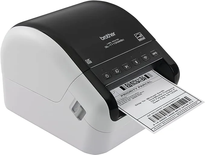 Brother QL-1110NWBC USB Bluetooth Direct Thermal Label Printer