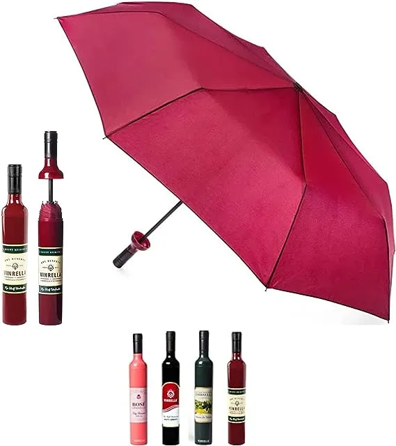 Vinrella Burgundy Wine Bottle Umbrella