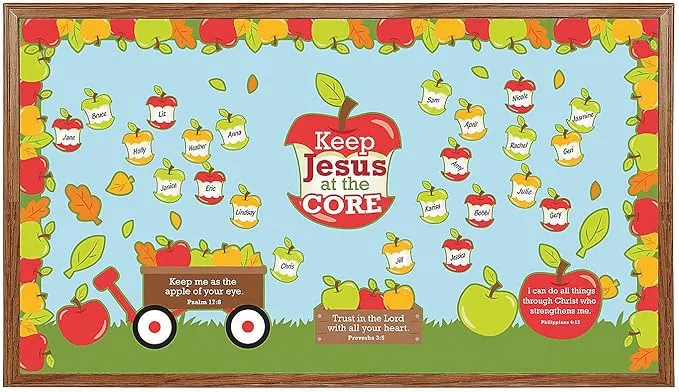 Jesus is the Core Bulletin Board Set - Educational - 11 Pieces