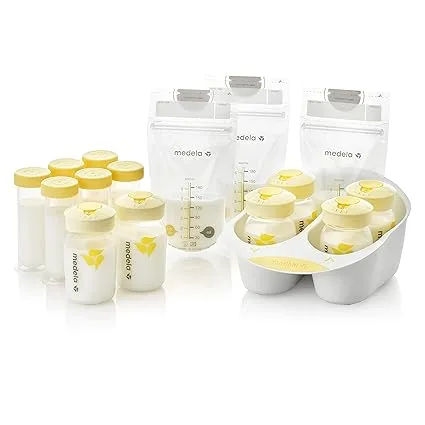 Medela Breast Milk Storage Solution Set Yellow/white