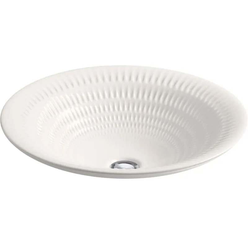 Kohler K-17890-RL-K8 Derring Carillon Round Wading Pool Bathroom Sink Translucent White