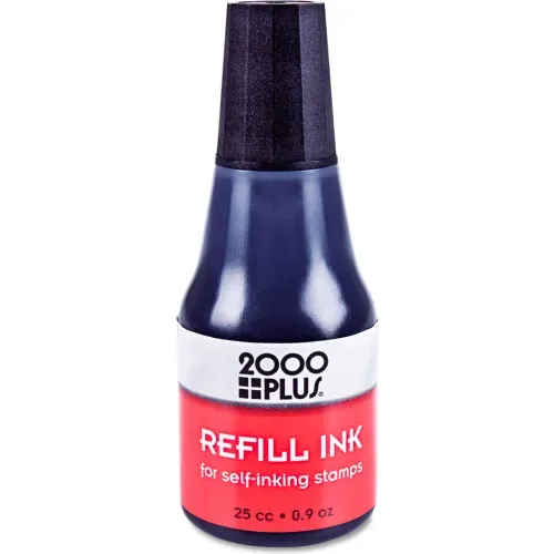 2000 Plus Self-Inking Refill Ink, Black - 0.9 oz bottle