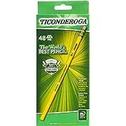 Ticonderoga Yellow Medium Pencils, #2 - 48 pack