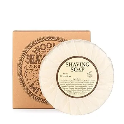 Mitchell's Wool Fat Shaving Soap in Dish