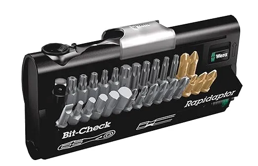 Wera 05073640001 30 Universal Bit Ratchet (Zyklop Mini) Set, 26Piece