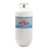 Flame King Ysn401A 40 Pound Steel Propane Tank Cylinder with Overflow, White