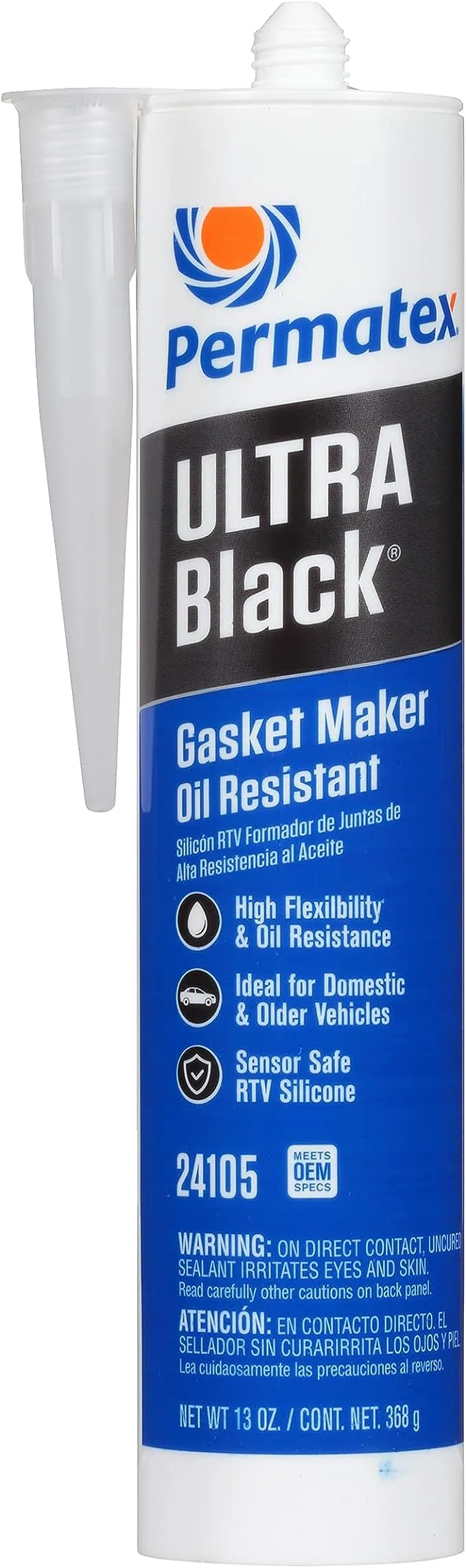 Permatex Ultra Black Maximum Oil Resistance RTV Silicone Gasket Maker