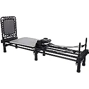 AeroPilates Premier Reformer - Pilates Reformer Workout Machine for Home Gym - Cardio Fitness Rebounder - Up to 300 lbs Weight Capacity