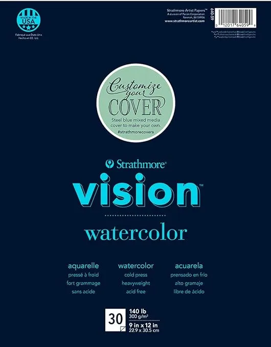 VISION WATERCOLOR PAD #140 9x12