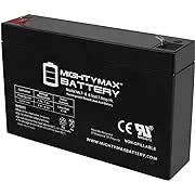 Mighty Max Battery ML7-6 - 6 Volt 7 AH, F1 Terminal, Rechargeable SLA AGM Battery, Mighy Max ProductMighty Max Battery ML7-6 - 6 Volt 7 AH, F1 Terminal, Rech…