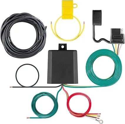 CURT 59236 Weather-Resistant Multi-Function Splice-in Trailer Tail Light Converter Kit, 4-Pin Wiring Harness