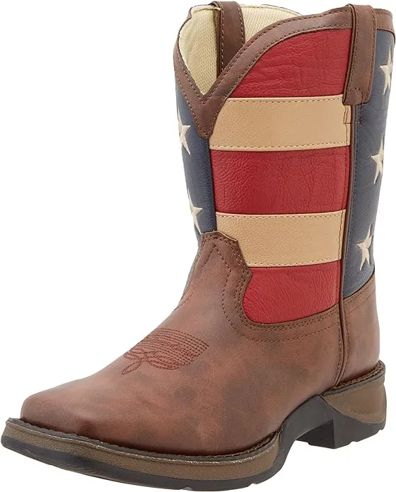 Lil' Durango Kid's Patriotic Western Flag Boot