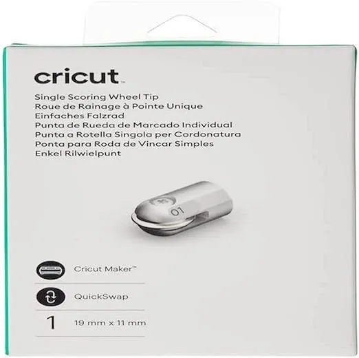 Cricut Single Scoring Wheel, Replacement Blades, Metal