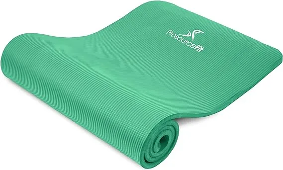 ProsourceFit Extra Thick Yoga and Pilates Mat 1-in, Green