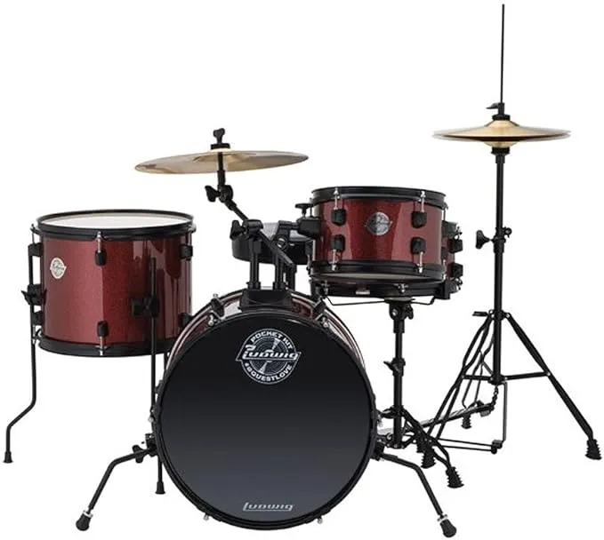 Ludwig Questlove 4-Piece Pocket Kit (Silver Sparkle)