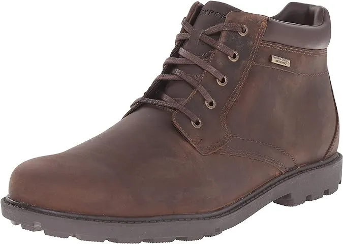 Rockport Storm Surge Plain Toe Boot 10.5 Men's Tan