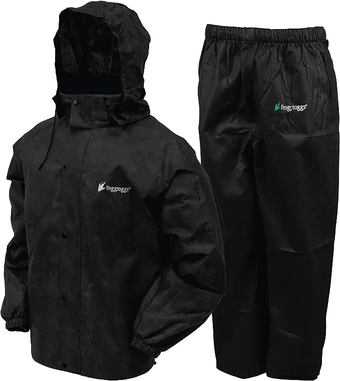 Frogg Toggs All Sport Black Rain Suit