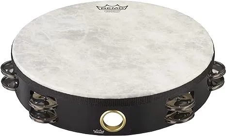 Remo TA-5210-70 Fiberskyn Tambourine - Quadura Black, 10"Remo TA-5210-70 Fiberskyn Tambourine - Quadura Black…