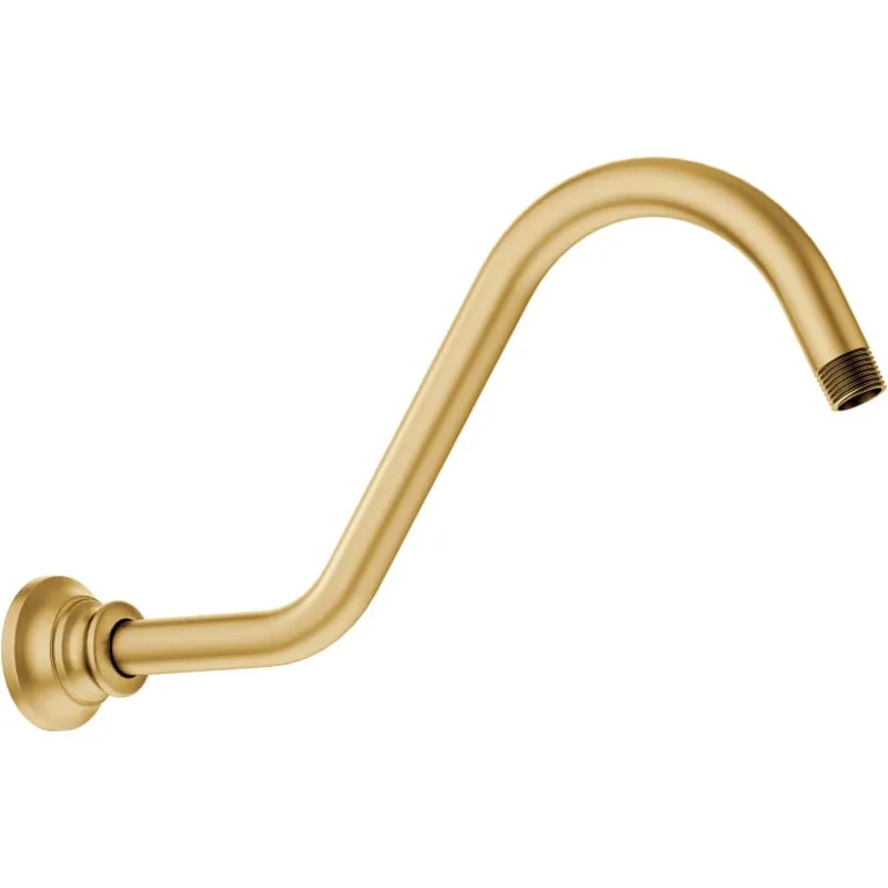 Moen S113BG Waterhill 14" Shower Arm, Brushed Gold