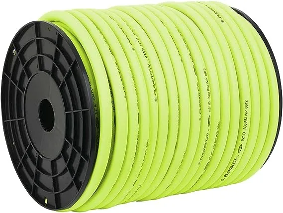 Flexzilla Pro Air Hose, Bulk Plastic Spool, 1/2 in. x 250 ft, Heavy Duty, Lightweight, Hybrid, ZillaGreen - HFZ12250YW